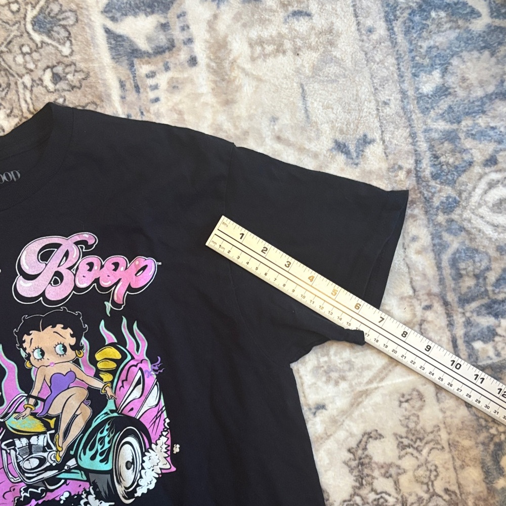 Betty Boop Graphic Biker T-Shirt - Picture 7 of 7